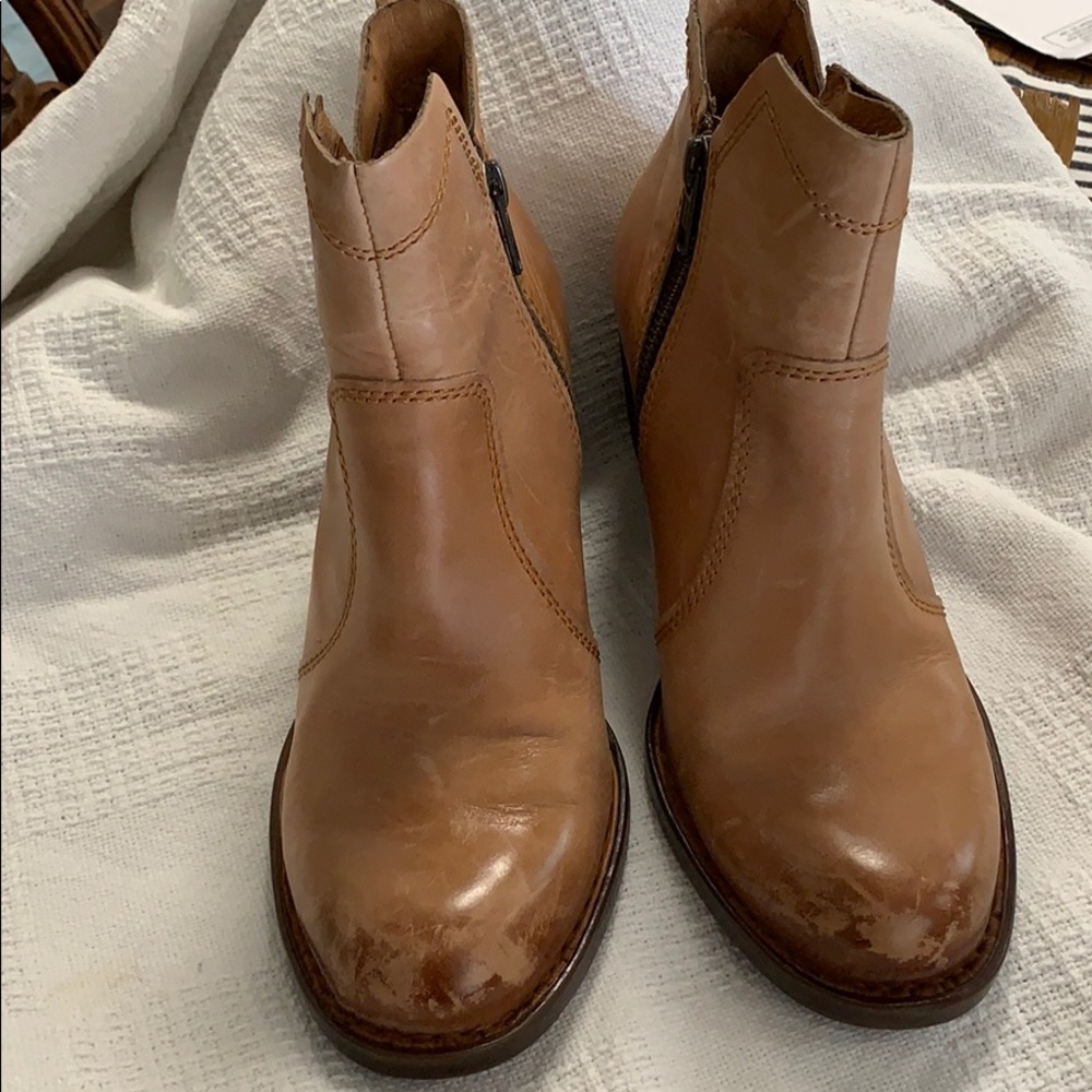 Tan booties